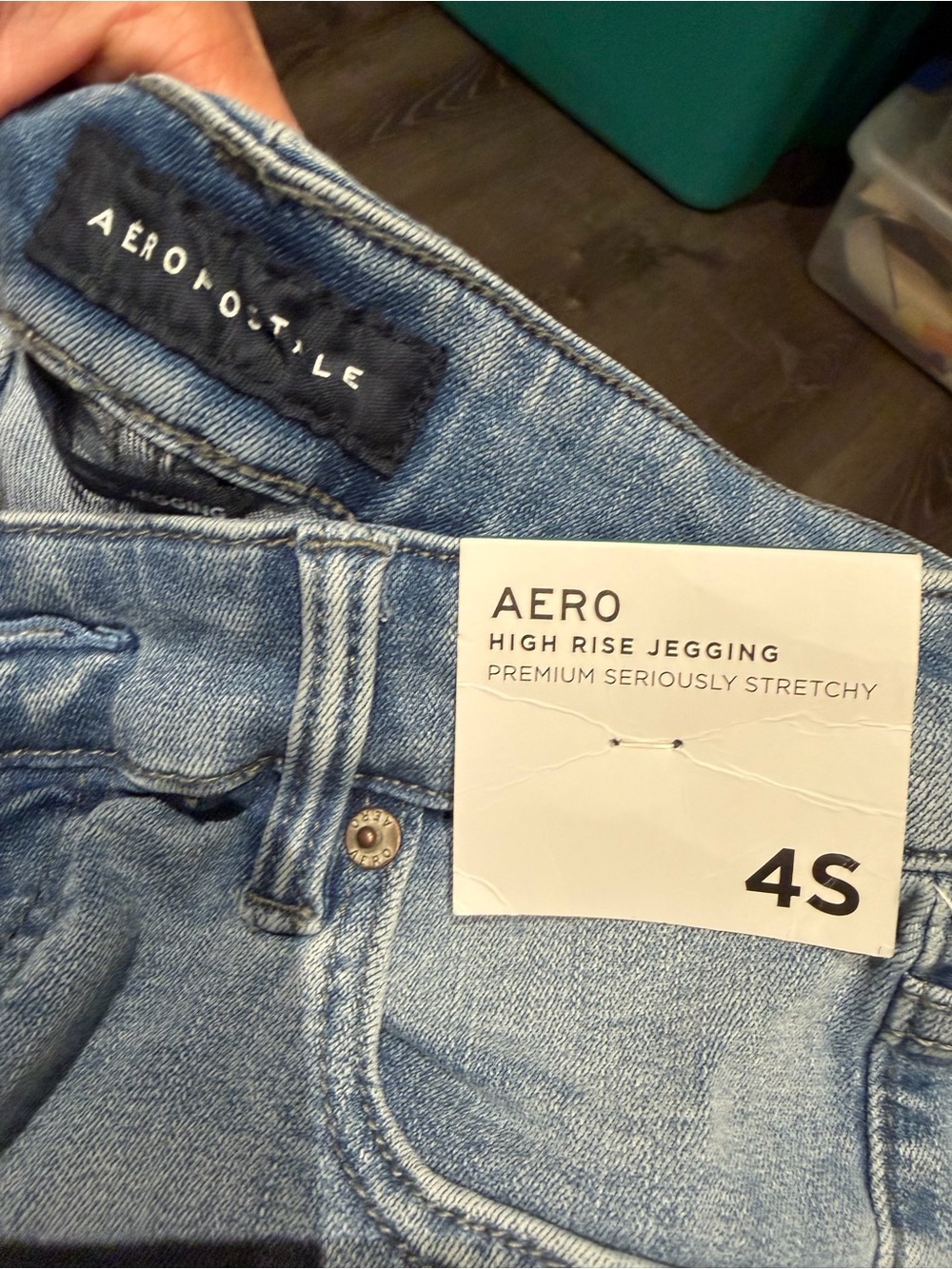 Aeropostale Light Blue High Rise Jegging - 4S